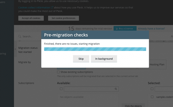 Pre-migration checks