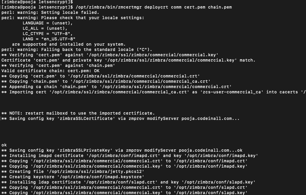 can i use letsencrypt with zimbra network edition can i use letsencrypt with zimbra network edition