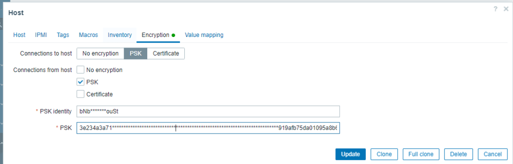 Host encryption- PSK encryption