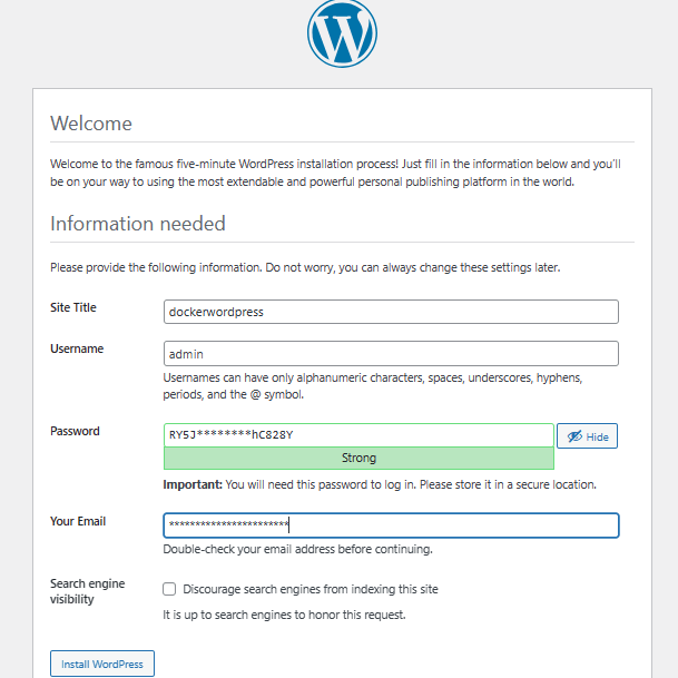 WordPress Installation 3