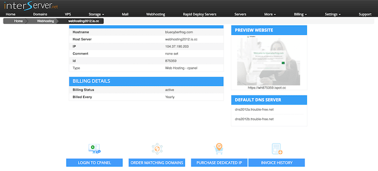 Interserver Server Management Services