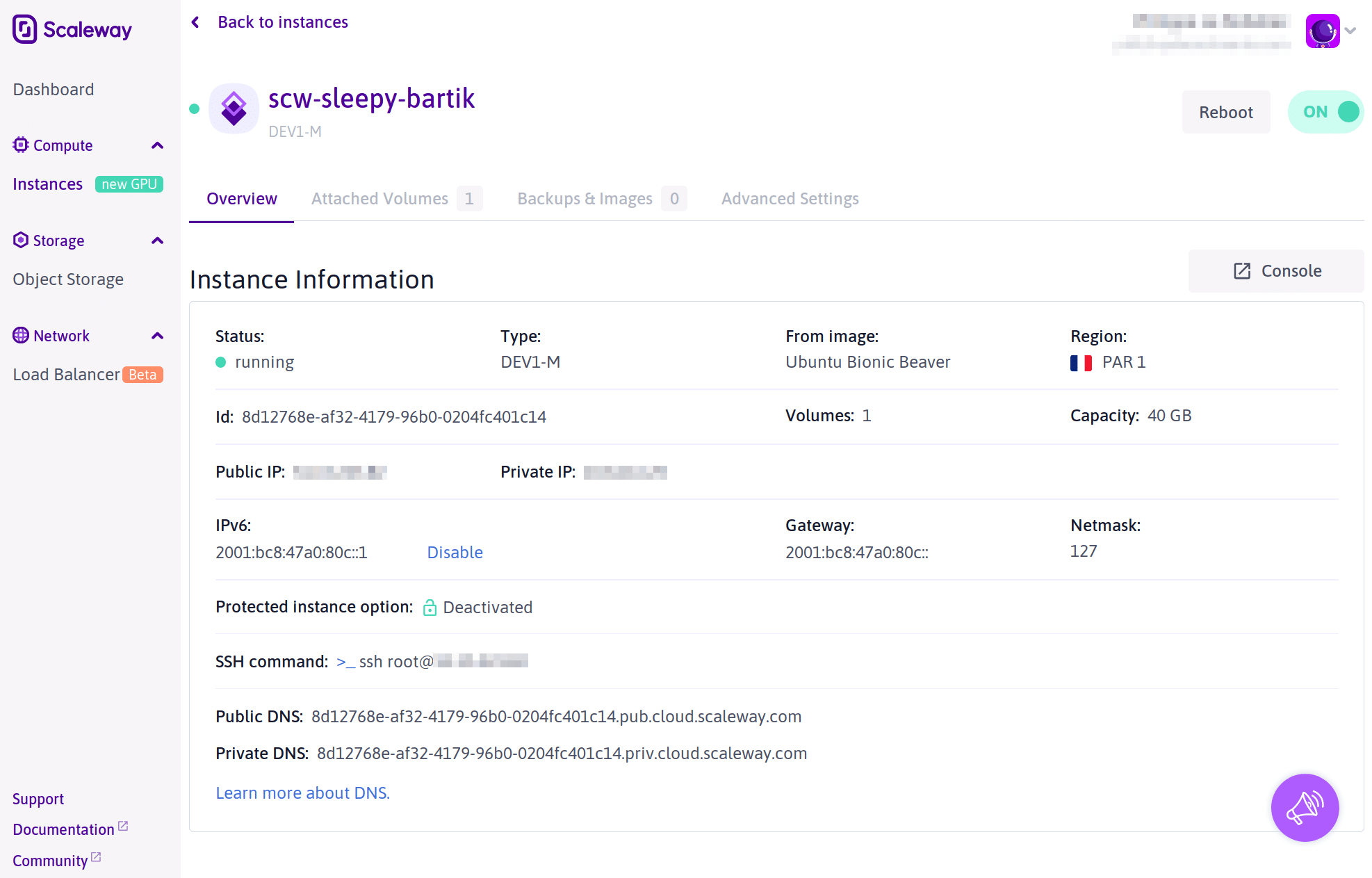 Scaleway Server Management Services